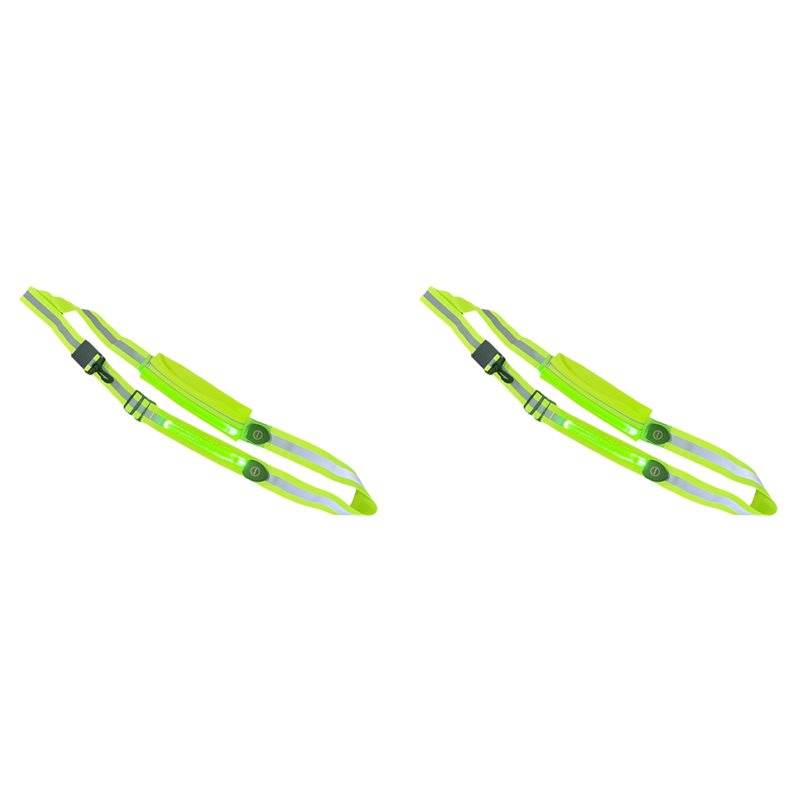 Running Gear Lights - BTLIFE-2X LED Reflective Belt Sash With