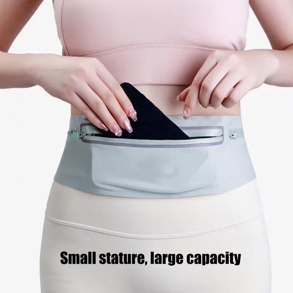 Running Gear Bag For Men - Running Belt Fanny Pack 3 Pockets