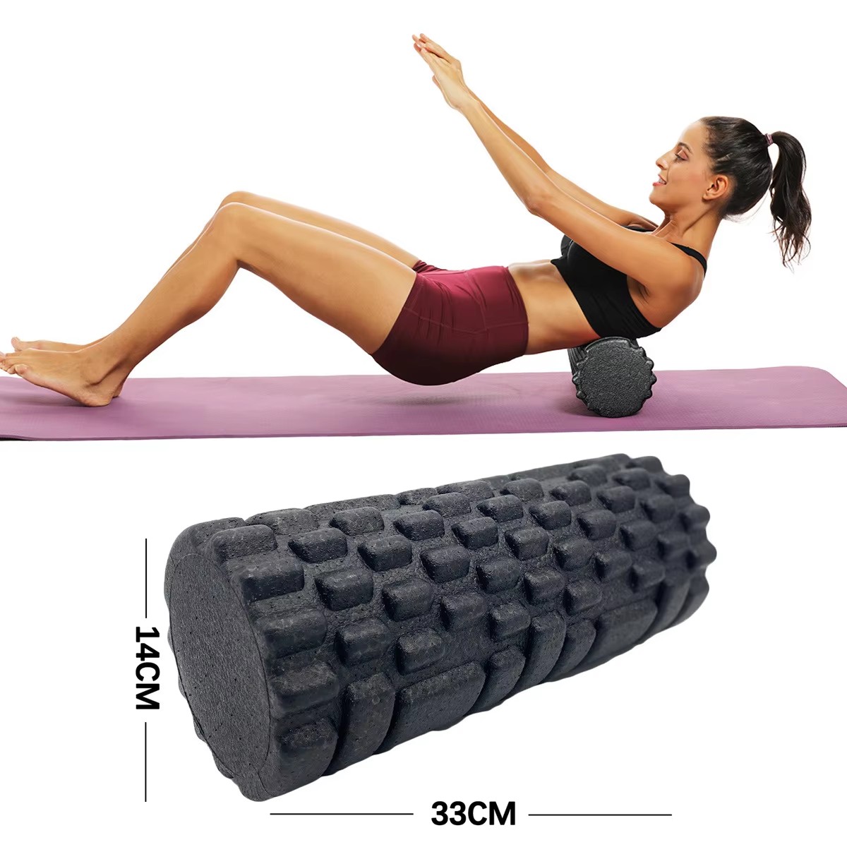 Muscle Roller Stick - 30/33cm Fitness Foam Roller Yoga Massage