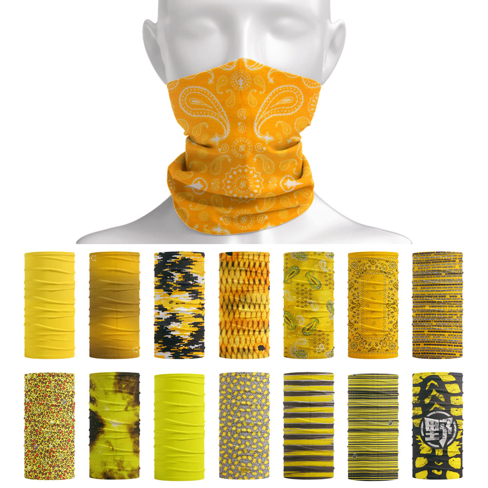 Running Gear Yellow - Bright Color Tube Neckchief Women Outdoor