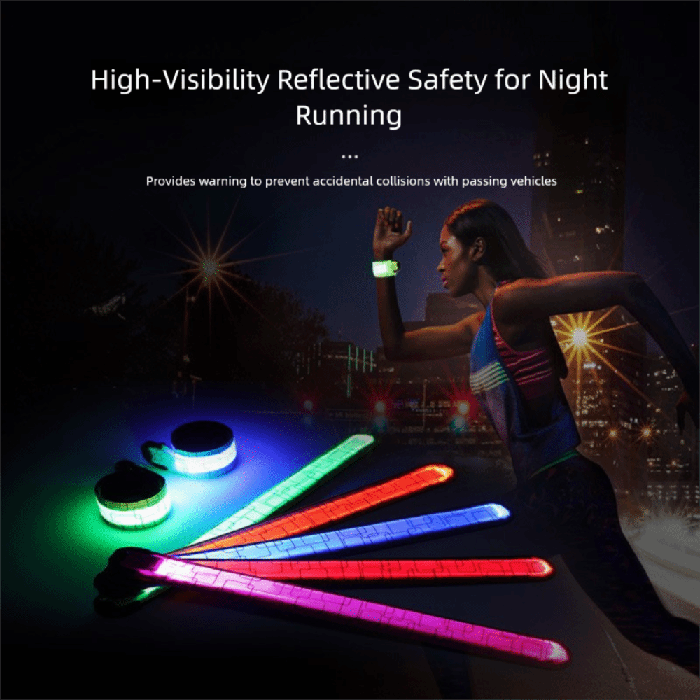 Running Gear Lights - Battery Style Night Running Armband 5