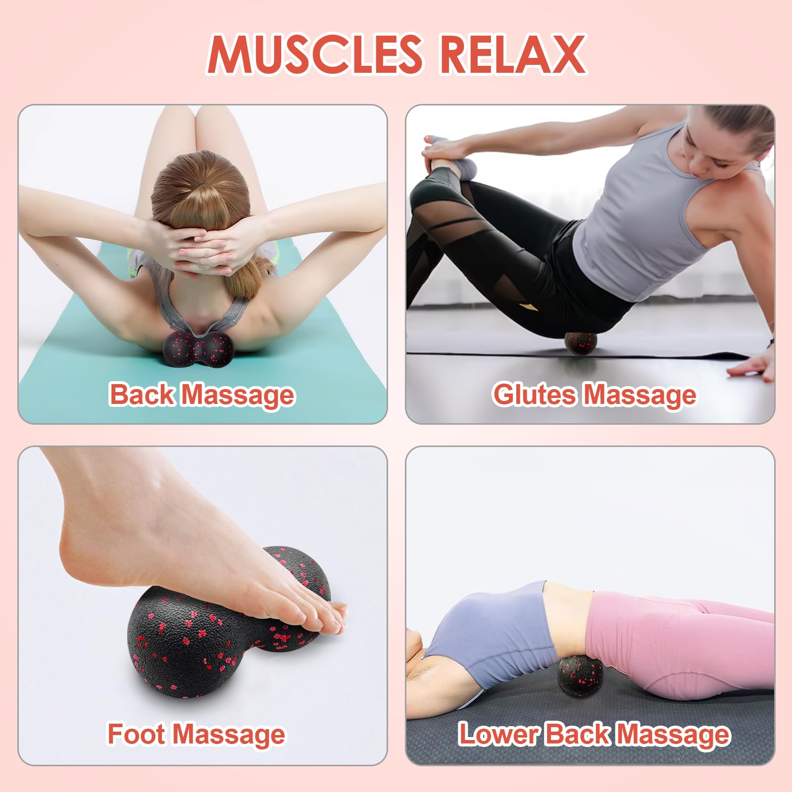 Hollow Yoga Roller Massage Pea - Muscle Roller Stick recension och pris