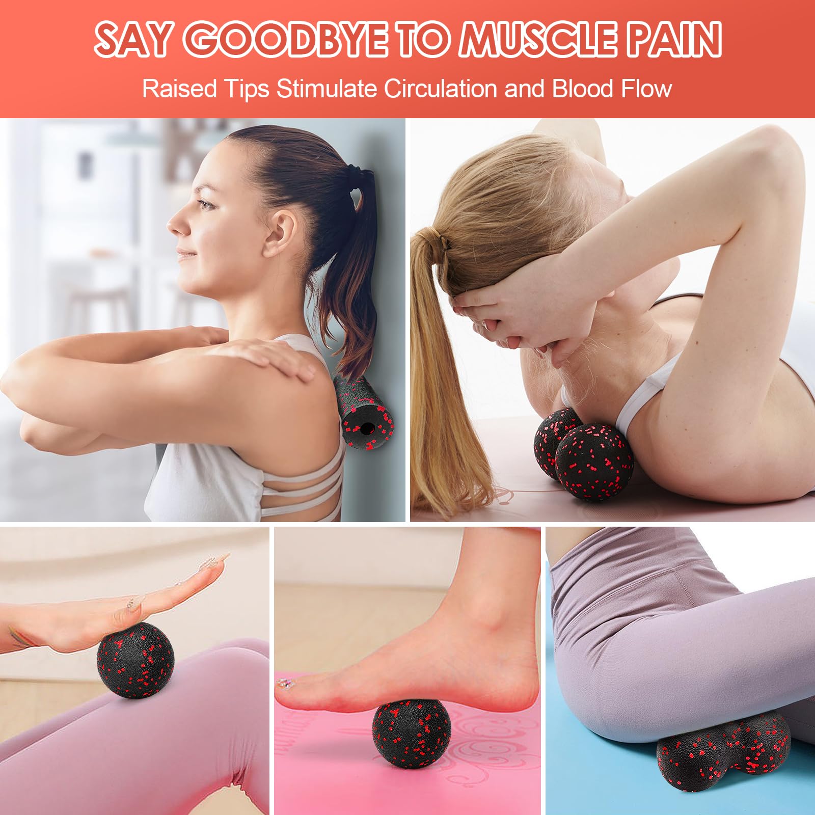 Hollow Yoga Roller Massage Pea - Muscle Roller Stick recension och pris