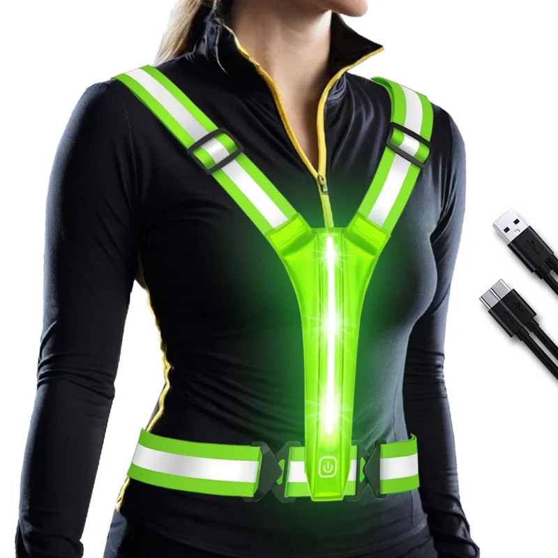 LED Reflective Vest Running Ge - Running Gear Lights recension och pris
