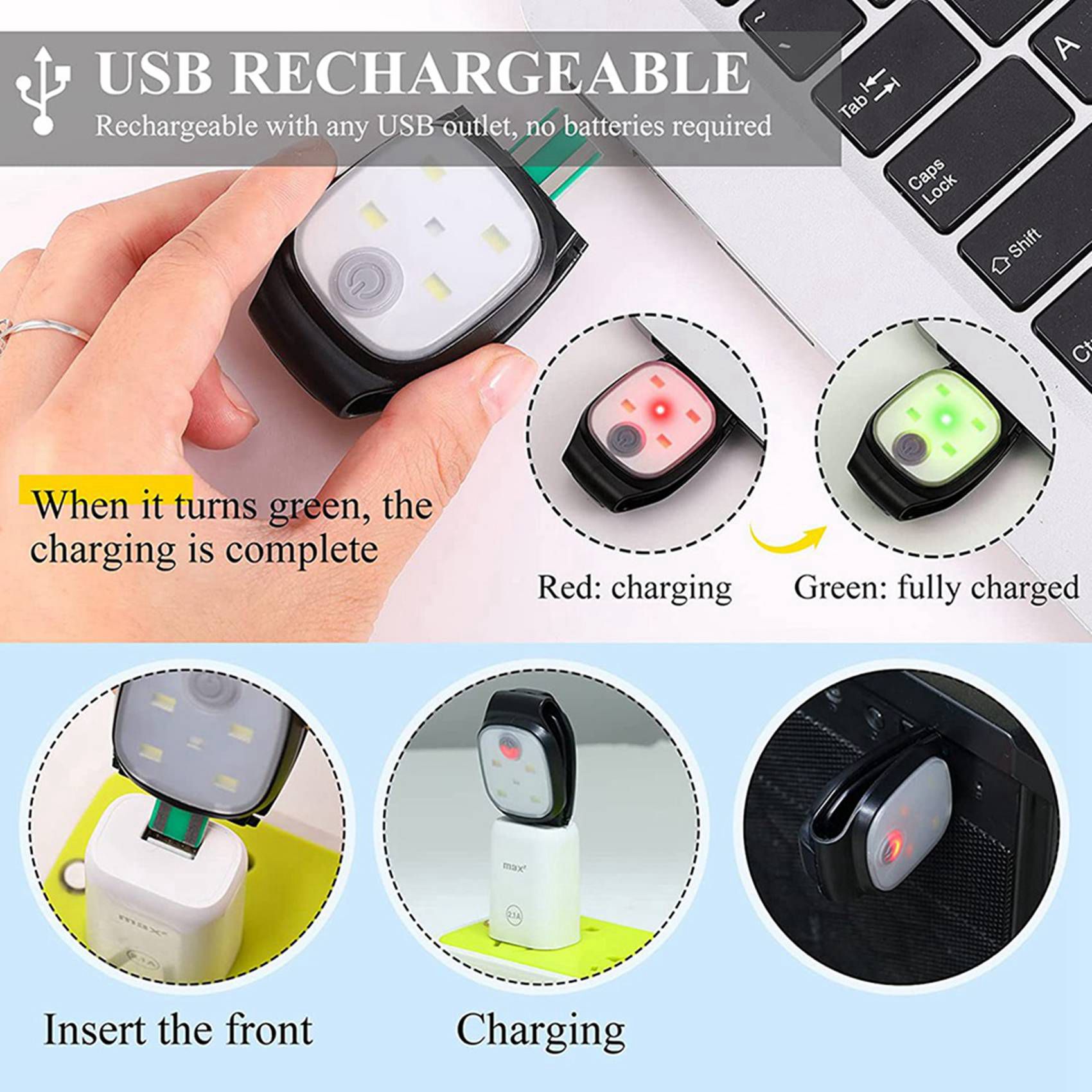 ABUP-3X Outdoor Night Clip On  - Running Gear Lights recension och pris