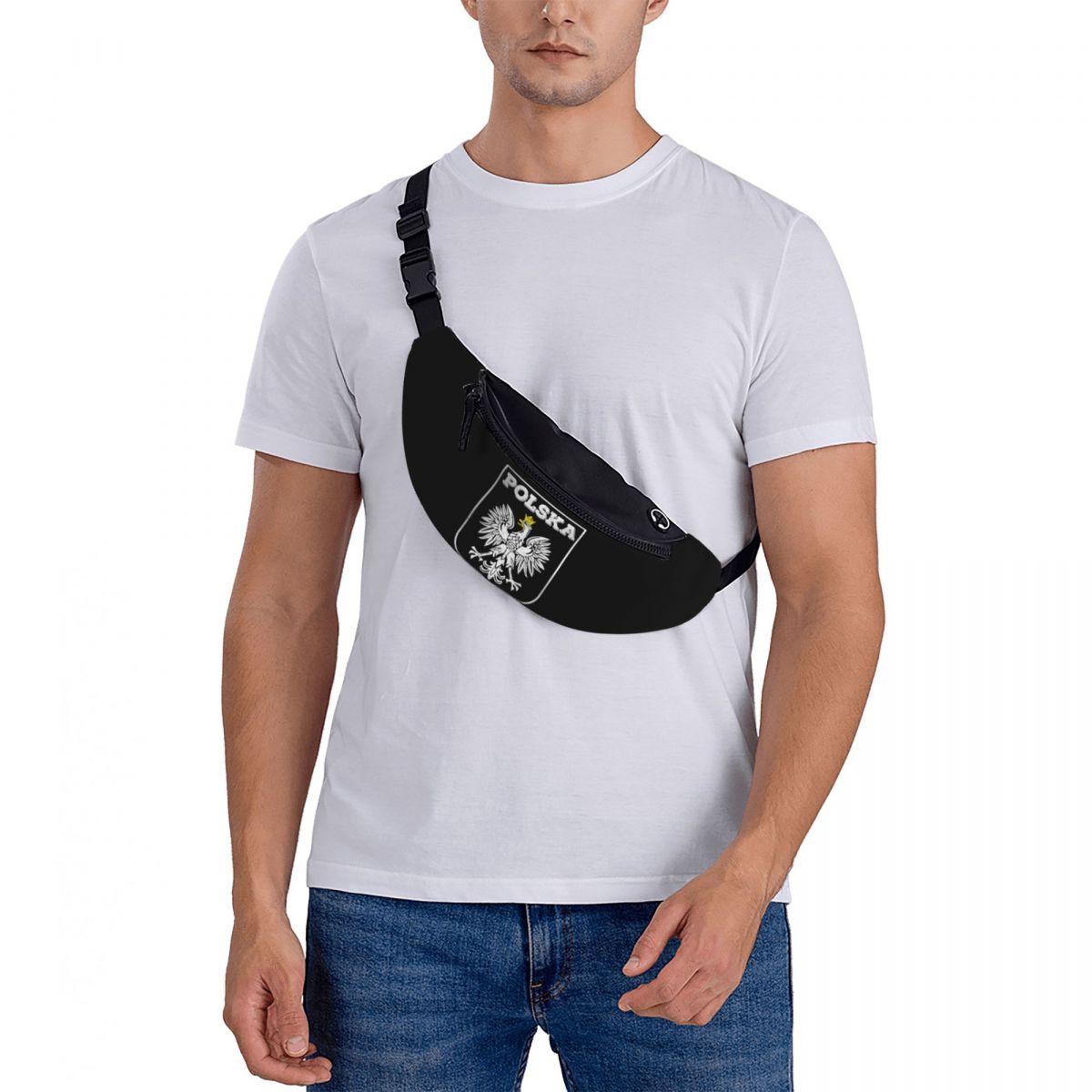 Crossbody Waist Bag Polska Log - Running Gear Bag For Men recension och pris