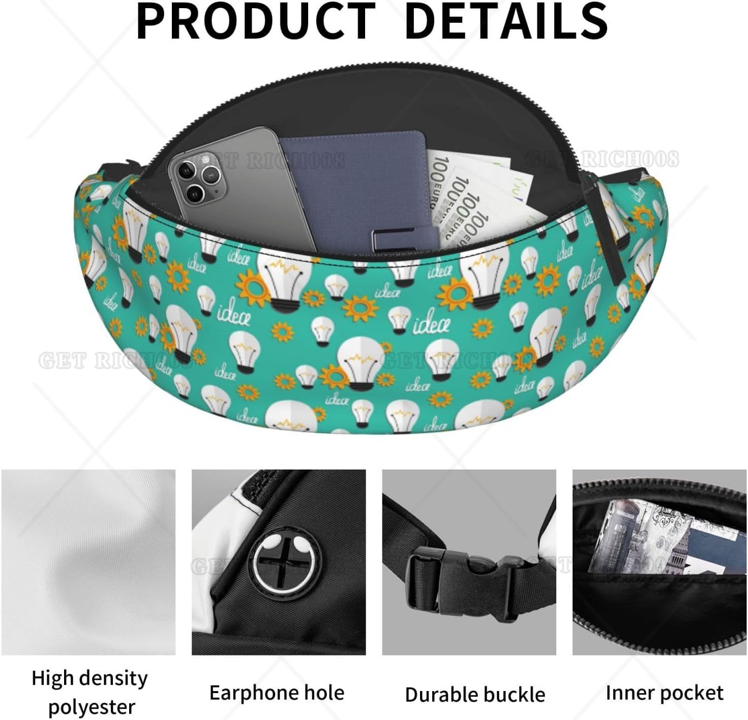 Crossbody Fanny Packs for Wome - Running Gear Bag For Men recension och pris