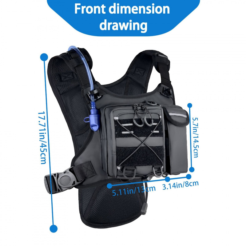 2026 New Tactical Vest Chest B - Running Gear Bag For Men recension och pris