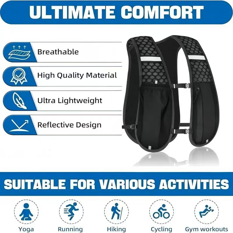Hydration Backpack Vest for Ru - Running Gear Bag For Men recension och pris
